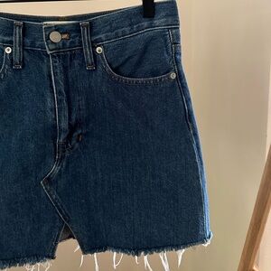 Madewell Rigid Denim A-Line Skirt